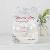 White Kerstballs Company kerst Kaart (Staand voorkant)