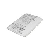 White Kerstmis Badmat (Gekanteld)