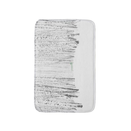 White Kerstmis Badmat (Voorkant Verticaal)