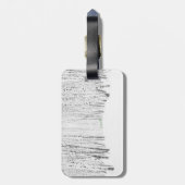 White Kerstmis Bagagelabel (Achterkant verticaal)