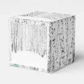 White Kerstmis Bedankdoosjes (Voorkant Zijde)