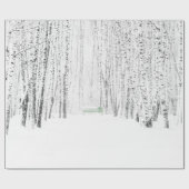 White Kerstmis Cadeaupapier (Vlak)