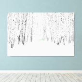White Kerstmis Canvas Afdruk (Insitu (Houten vloer))