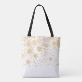White Kerstmis Duck Canvas tas (Achterkant)