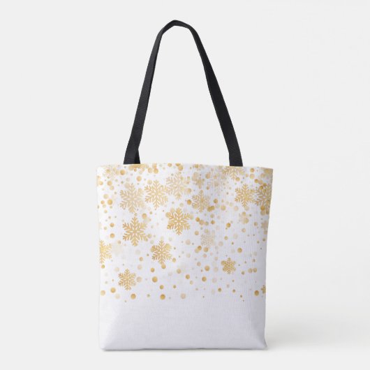 White Kerstmis Duck Canvas tas (Achterkant)