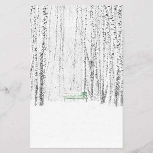 White Kerstmis Flyer (Achterkant)