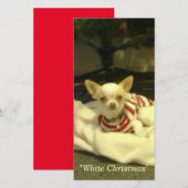 "White Kerstmis"-fotokaart met of zonder envelop Feestdagenkaart (Voorkant / Achterkant)