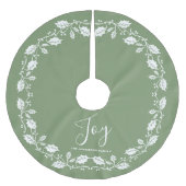 White Kerstmis Holly Joy Light Green Kerstboom Rok (Voorkant)