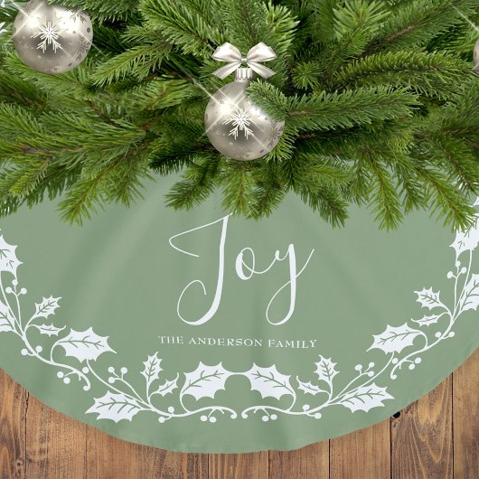 White Kerstmis Holly Joy Light Green Kerstboom Rok