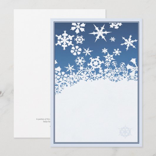 White Kerstmis © Kaart (Voorkant / Achterkant)