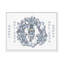 White Kerstmis Nutcracker Wreath