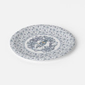 White Kerstmis Nutcracker Wreath Papieren Bordje (Gekanteld)