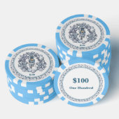 White Kerstmis Nutcracker Wreath Poker Chips (Opstapeling)