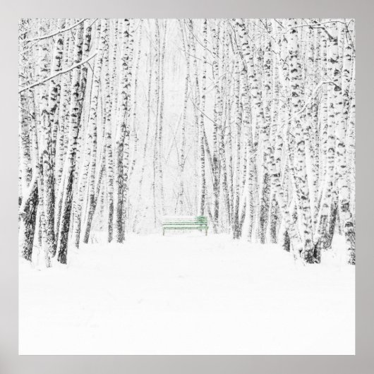 White Kerstmis Poster (Voorkant)