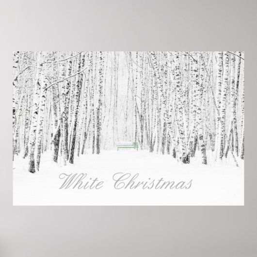 White Kerstmis Poster (Voorkant)