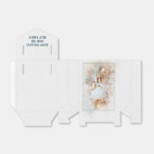 White Kerstmis Seashell Ornament Bedankdoosjes (Uitgevouwen)