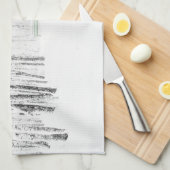 White Kerstmis Theedoek (Quarter Fold)