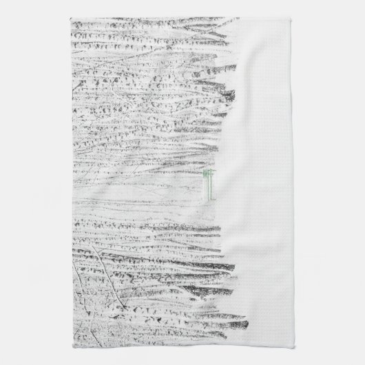 White Kerstmis Theedoek (Verticaal)