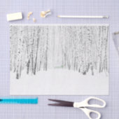 White Kerstmis Tissuepapier (Craft)