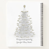 White KerstTree Personal Journal Diary Notitieboek (Achterkant)