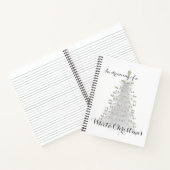 White KerstTree Personal Journal Diary Notitieboek (Binnen)