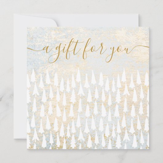 White KerstTrees Holiday Cadeaucertificaat (Voorkant)