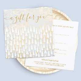 White KerstTrees Holiday Cadeaucertificaat