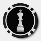 White kess piece poker chips (Achterkant)