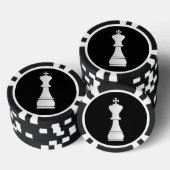 White kess piece poker chips (Opstapeling)