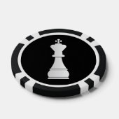 White kess piece poker chips (Enkel)