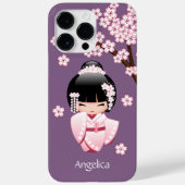 White Kimono Kokeshi Doll - Cute Geisha Girl Case-Mate iPhone Case (Achterkant)
