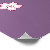 White Kimono Kokeshi Doll - Cute Geisha Girl Poster (Hoek)