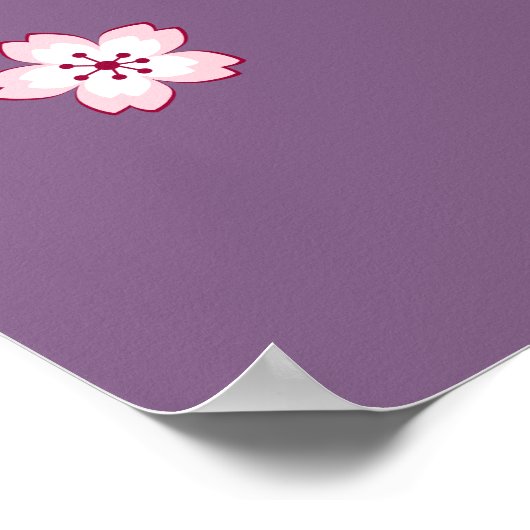 White Kimono Kokeshi Doll - Cute Geisha Girl Poster (Hoek)