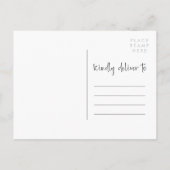 White King Chess Pineerslag Wedding Save the Date Aankondigingskaart (Achterkant)