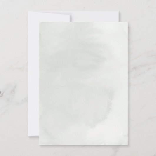 White King Protea en Orchids Tropical Baptisme Kaart (Achterkant)