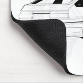 White KIS Levin AE86 Muismat (Hoek)