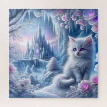 White Kitten beroemd gemaakt door Fantasy Ice King