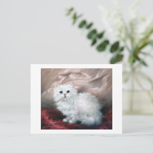 White Kitten, Carl Kahler Briefkaart (Staand voorkant)