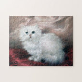 White Kitten, Carl Kahler Legpuzzel (Horizontaal)