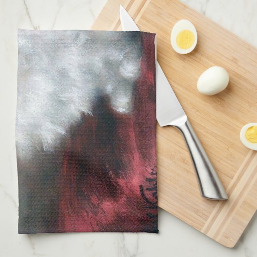 White Kitten, Carl Kahler Theedoek (Quarter Fold)