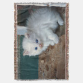 White Kitten Deken (Voorkant Verticaal)