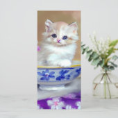  White Kitten Illustratie (Staand voorkant)