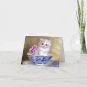 White Kitten Illustratie (Achterkant)