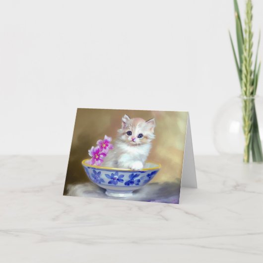 White Kitten Illustratie (Voorkant)
