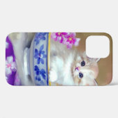  White Kitten Illustratie Case-Mate iPhone Case (Achterkant (horizontaal))