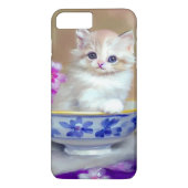  White Kitten Illustratie Case-Mate iPhone Case (Achterkant)