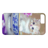  White Kitten Illustratie Case-Mate iPhone Case (Achterkant (Horizontaal))