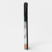 White Kitten Illustratie met Red Flowers Case-Mate iPhone Case (Achterkant/links)