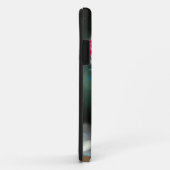 White Kitten Illustratie met Red Flowers Case-Mate iPhone Case (Achterkant/rechts)