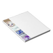  White Kitten Illustratie Notitieblok (Schuin)